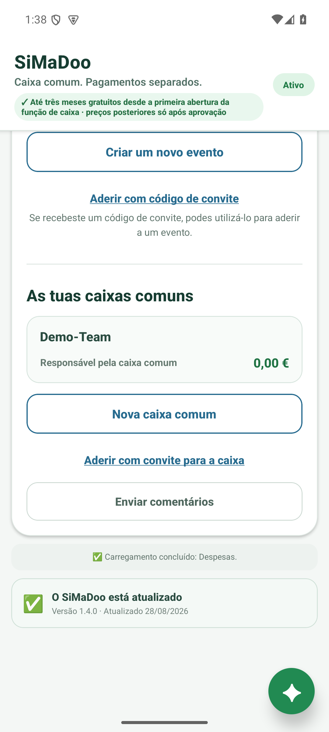 Escolher ou criar uma caixa