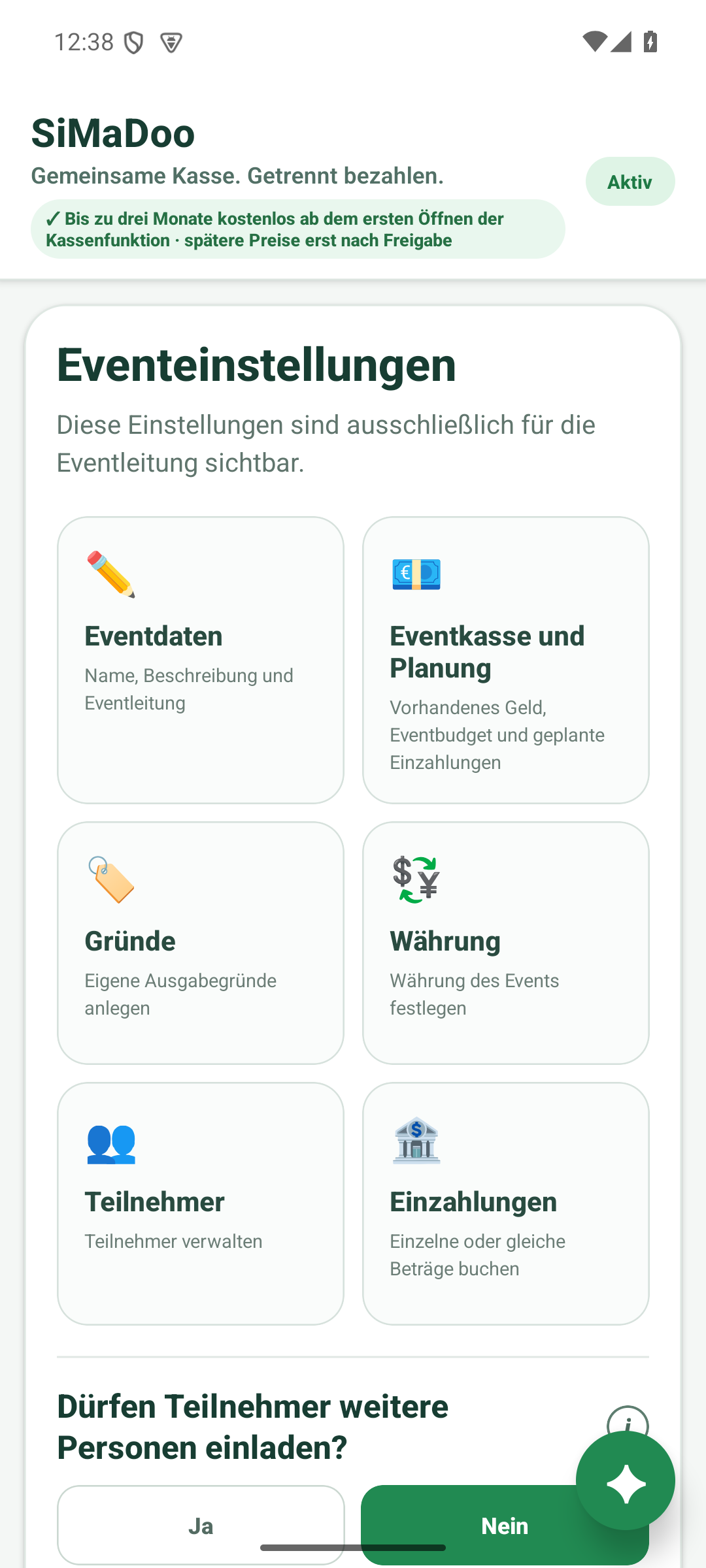 Für Organisatoren